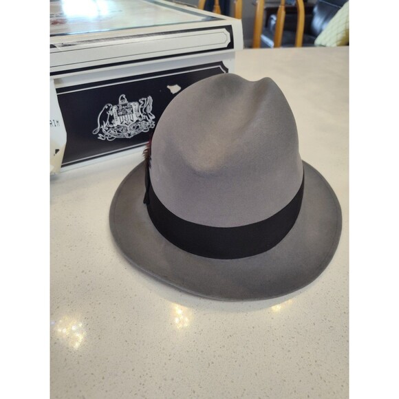 Stetson RY02 Saxon 2 Inch Brim 302 Caribou Hat 08 Cordova Size 7 - Picture 6 of 15